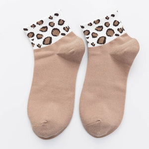 Leopard Short Socks