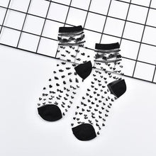 Load image into Gallery viewer, Lace Elastic Ankle Socks