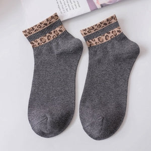 Leopard Short Socks