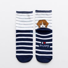 Load image into Gallery viewer, Striped Dog Socks